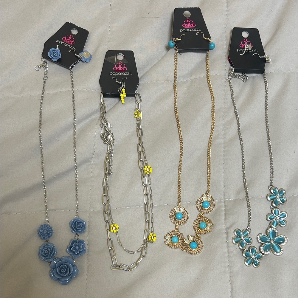 Paparazzi  Floral Necklace Bundle